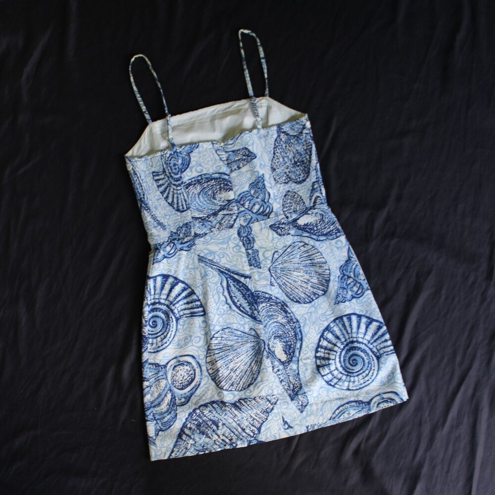 Lilly Pulitzer JESSE SKORT ROMPER Blue Peri Pop Up Shells Size 2 - Picture 9 of 11